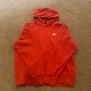 Red Nike hoodie